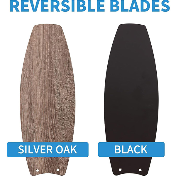 Huangchuang Ventilador de techo interior de estilo moderno de 52 pulgadas con kit de luz regulable y control remoto, cuchillas reversibles, ETL para sala de estar, dormitorio, sótano, cocina, metal